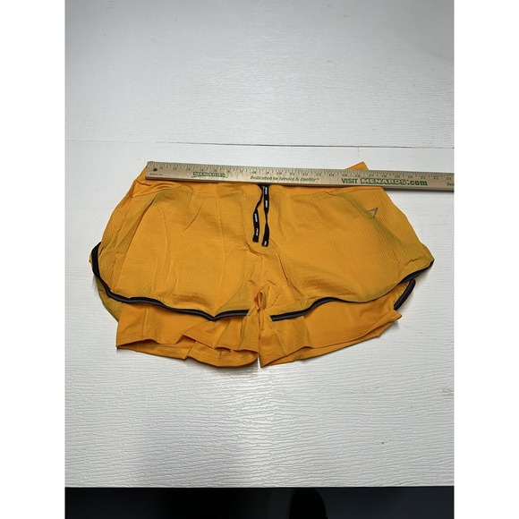 Gymshark Training Shorts Women's Size XXL Speed Running 2 in 1 Horizon Orange - Picture 3 of 6